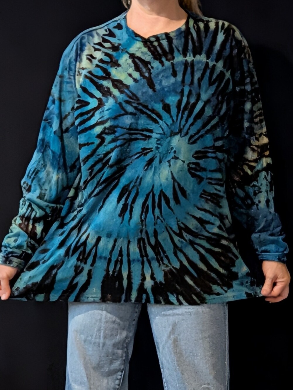 New Reverse Tiedye Unisex Long Sleeve Shirt